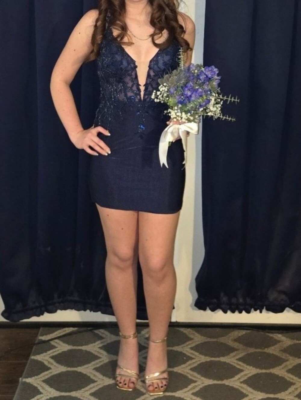 Navy Nox Anabel Mini Dress